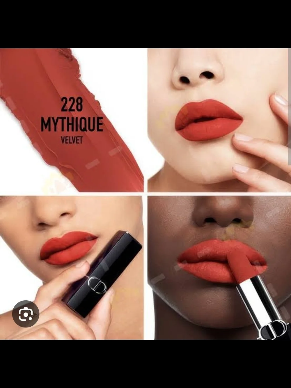 Dior Rouge Dior Velvet Lipstick - Mythique 228 NWB